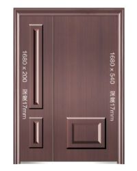 Cast aluminum plate seriesXY-9043(子母门)